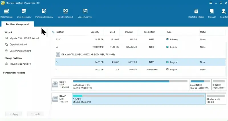 MiniTool Partition Wizard Data Recovery