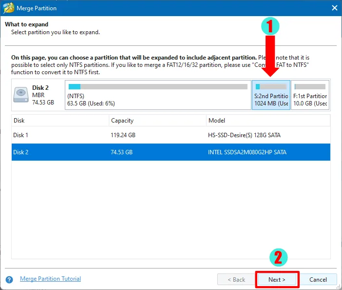 Minitool Merge Partitions
